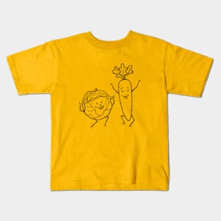 Cute Vegetables Kids T-Shirt